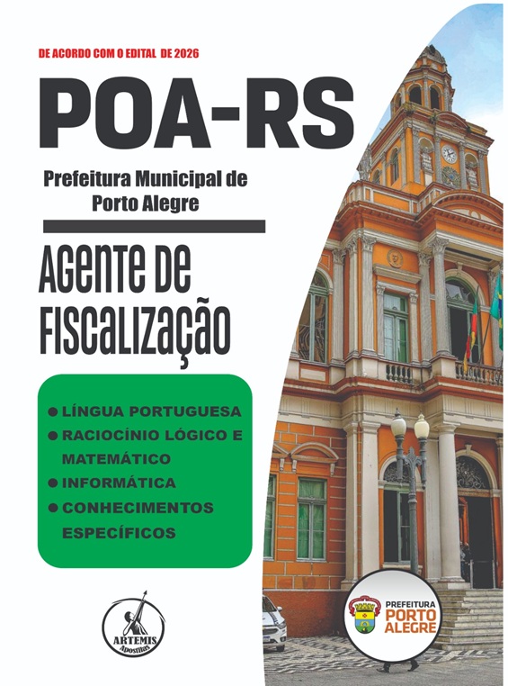 Apostila Poa - RS- RS 2026 Agente de Fiscalização